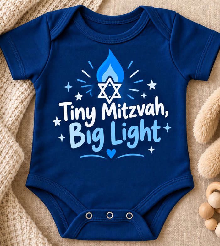 Tiny Mitzvah, Big Light Onesie